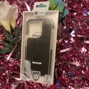 🌹 H Cases • New iPhone 13 Pro Black & Clear Wireless Capability Charging Case